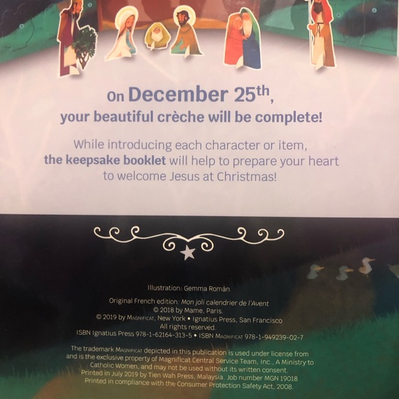 My Nativity Advent Calendar 3D Leaflet Booklet - Picture 6 of 6